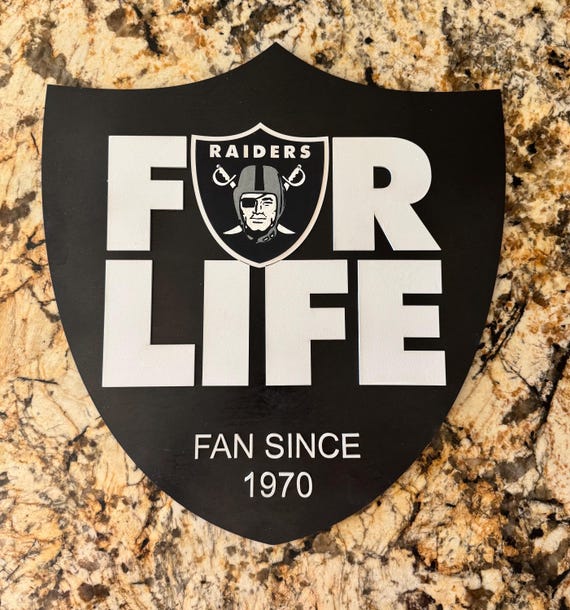 Raiders Shield Sign - Etsy