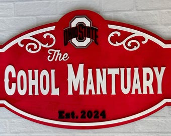 Ohio State Man Cave Sign