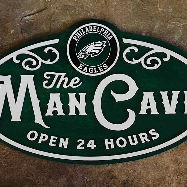 Philadelphia Eagles Man Cave Sign