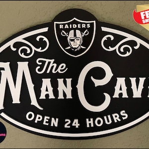 Las Vegas Raiders Man Cave Sign