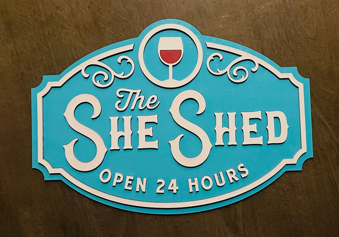 She Shed Sign - Etsy