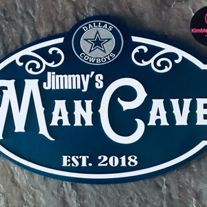 Dallas Cowboys Man Cave Sign - Etsy