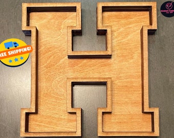 Fillable Wood Letters