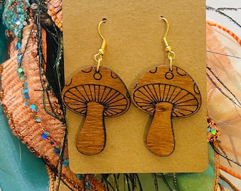 Mushroom earrings