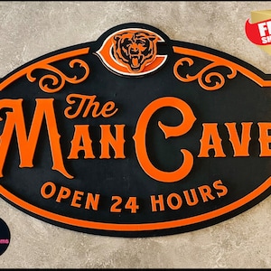 Chicago Bears Man Cave Sign