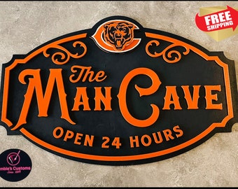 Chicago Bears Man Cave Sign