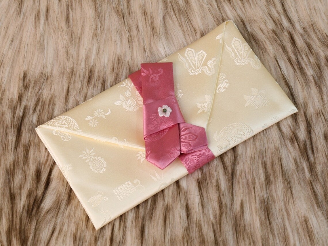Cloud Crane Silk Korean Money Envelope 14 Colors Bojagi Etsy