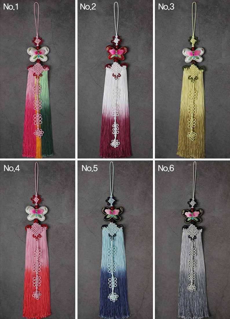 Beautiful Butterfly Norigae 6 Colors Traditional Korean Etsy