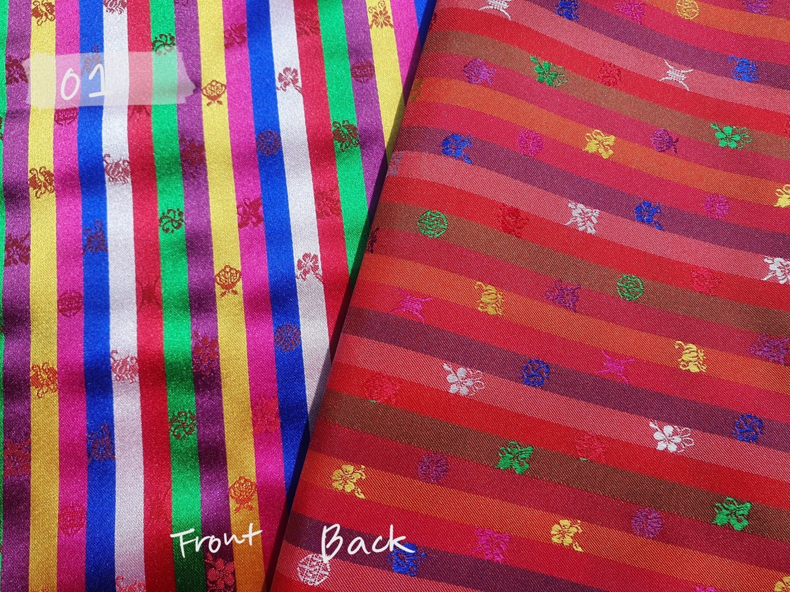 Traditional Korean Fabric authentic Hanbok Fabric Made Etsy