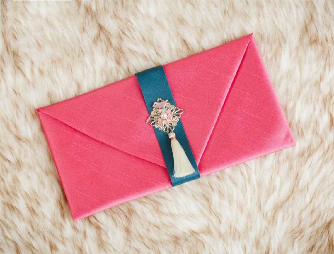 Tassel & Ornament Korean Money Envelope 10 Colors Bojagi Etsy