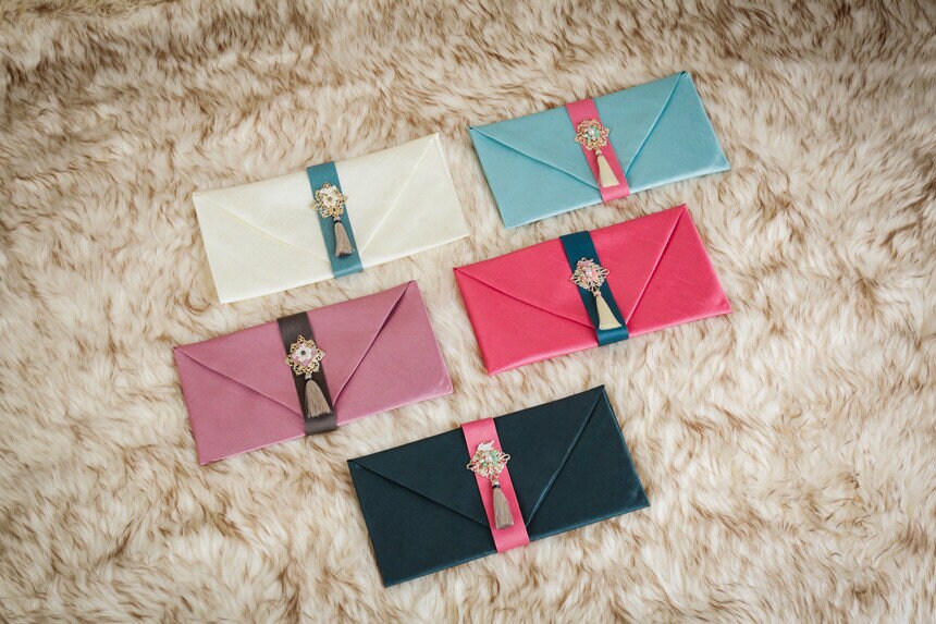 Tassel & Ornament Korean Money Envelope 10 Colors Bojagi Etsy