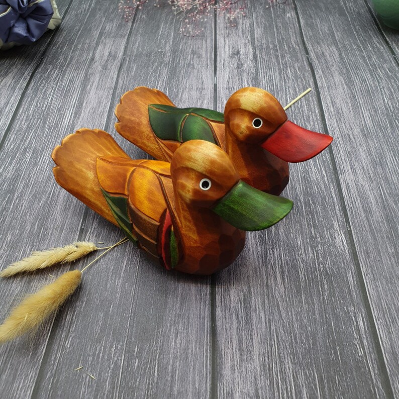 Premium Saekdong Wedding Ducks Korean Wooden Ducks Korean Etsy