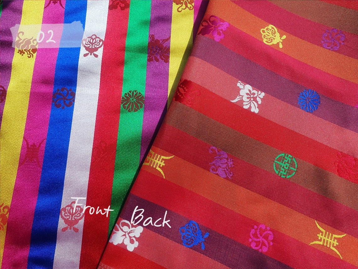 Traditional Korean Fabric authentic Hanbok Fabric Made Etsy