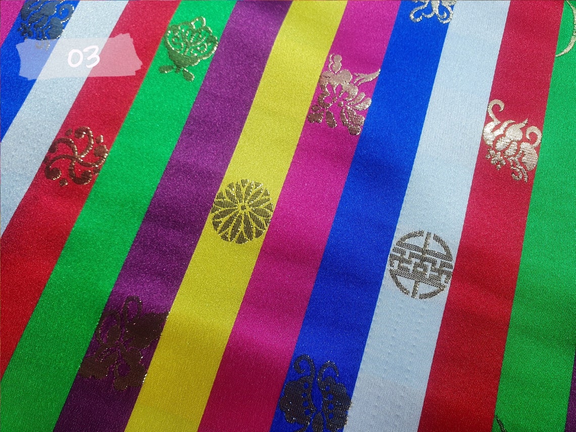 Traditional Korean Fabric authentic Hanbok Fabric Made Etsy