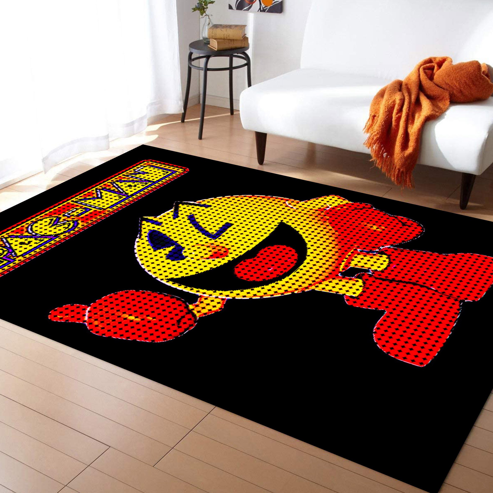 Arcade PacMan Gaming Rug Nintendo gaming Retro Video game Etsy