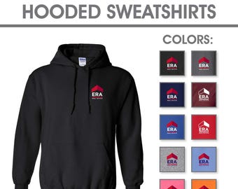 ERA Real Estate Logo Hooded Sweatshirt Hoodie Jacket - Realty Agent Realtor Apparel Clothing Printing Coat