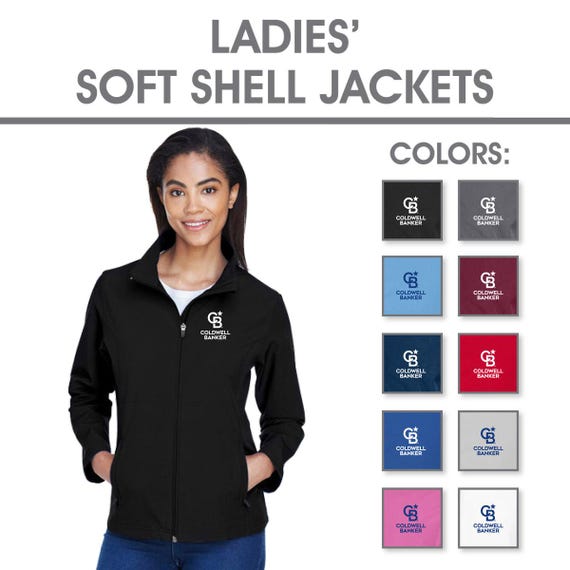 Coldwell Banker Giacca softshell ricamata Cappotto invernale caldo