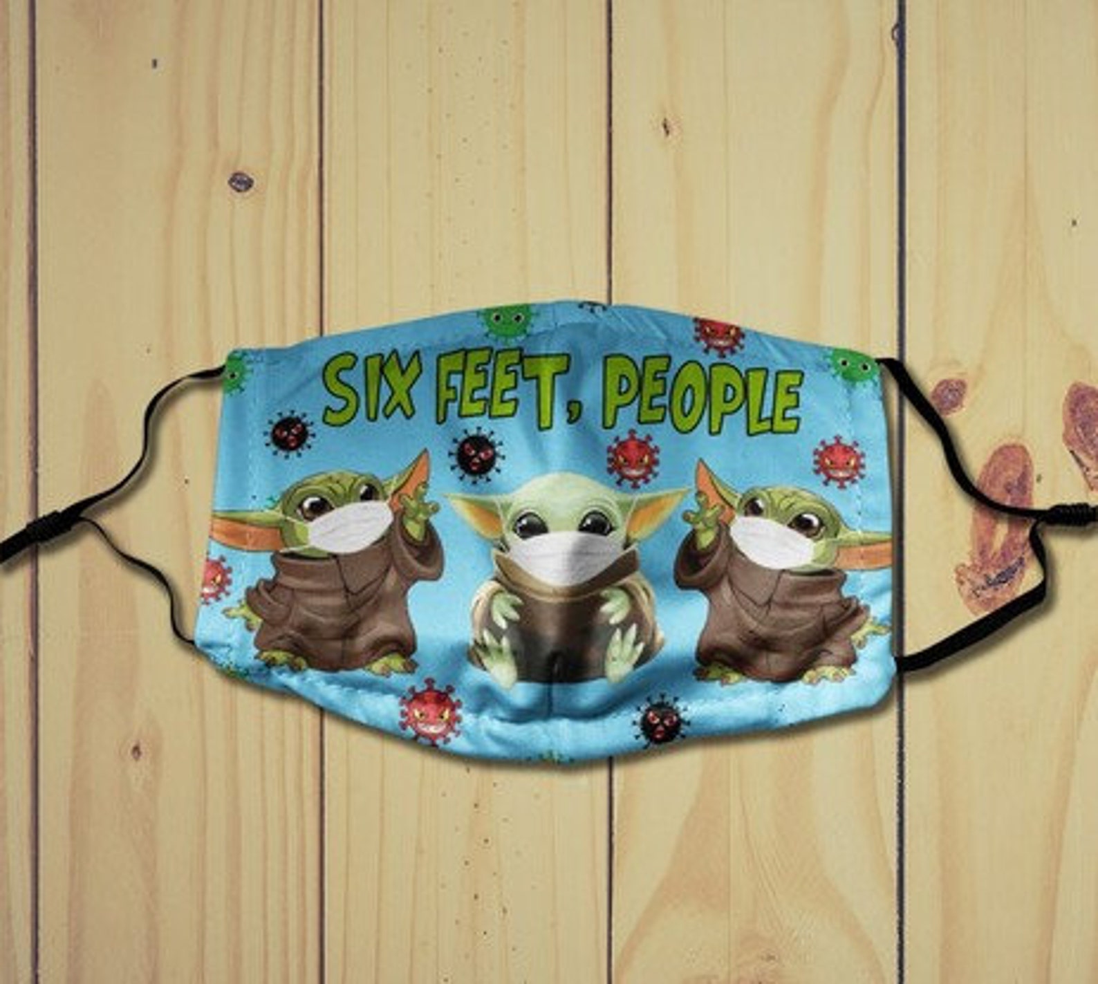 BaBy Yoda Face MaskYoda Pattern Face Mask Washable & Etsy