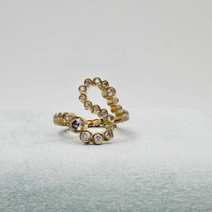 The 18K Alphabet Embrace Ring (Q-X) image 6