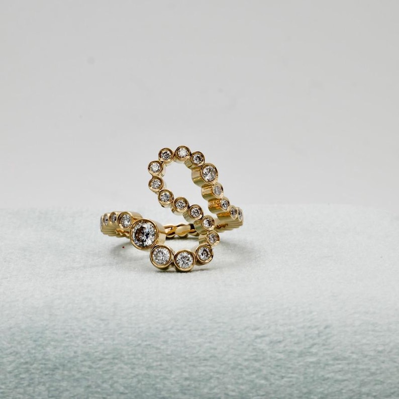 The 18K Alphabet Embrace Ring (Q-X) image 6
