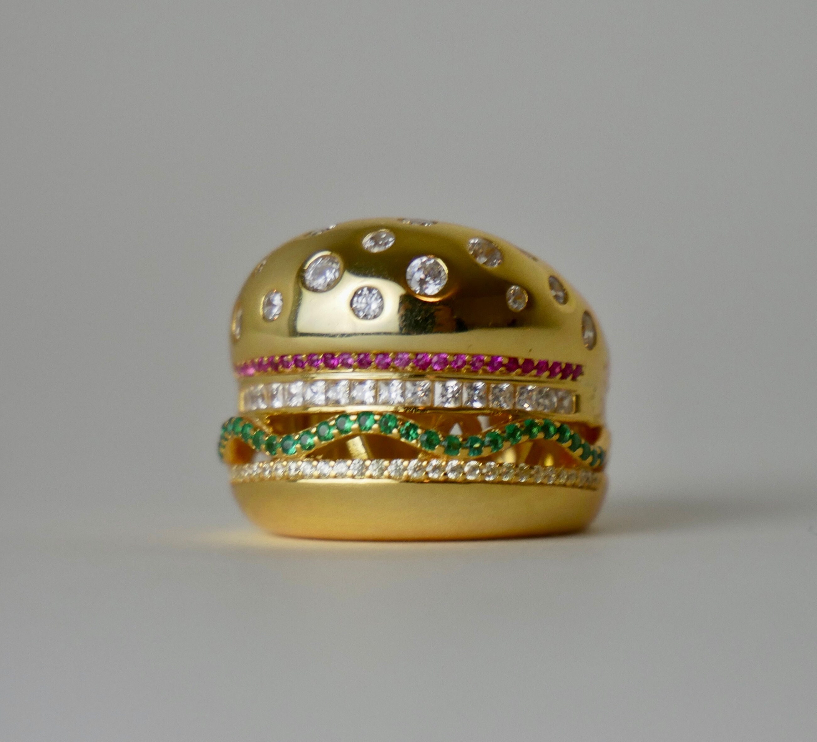 Hamburger ring - Etsy 日本