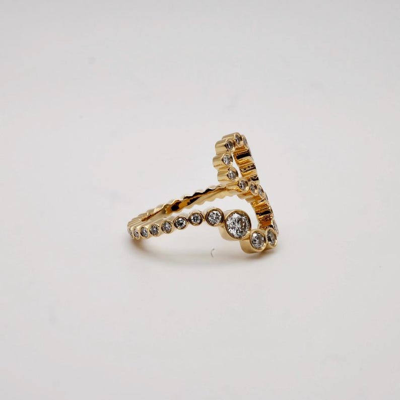 The 18K Alphabet Embrace Ring (Q-X) image 2