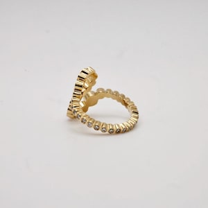 The 18K Alphabet Embrace Ring (Q-X) image 4