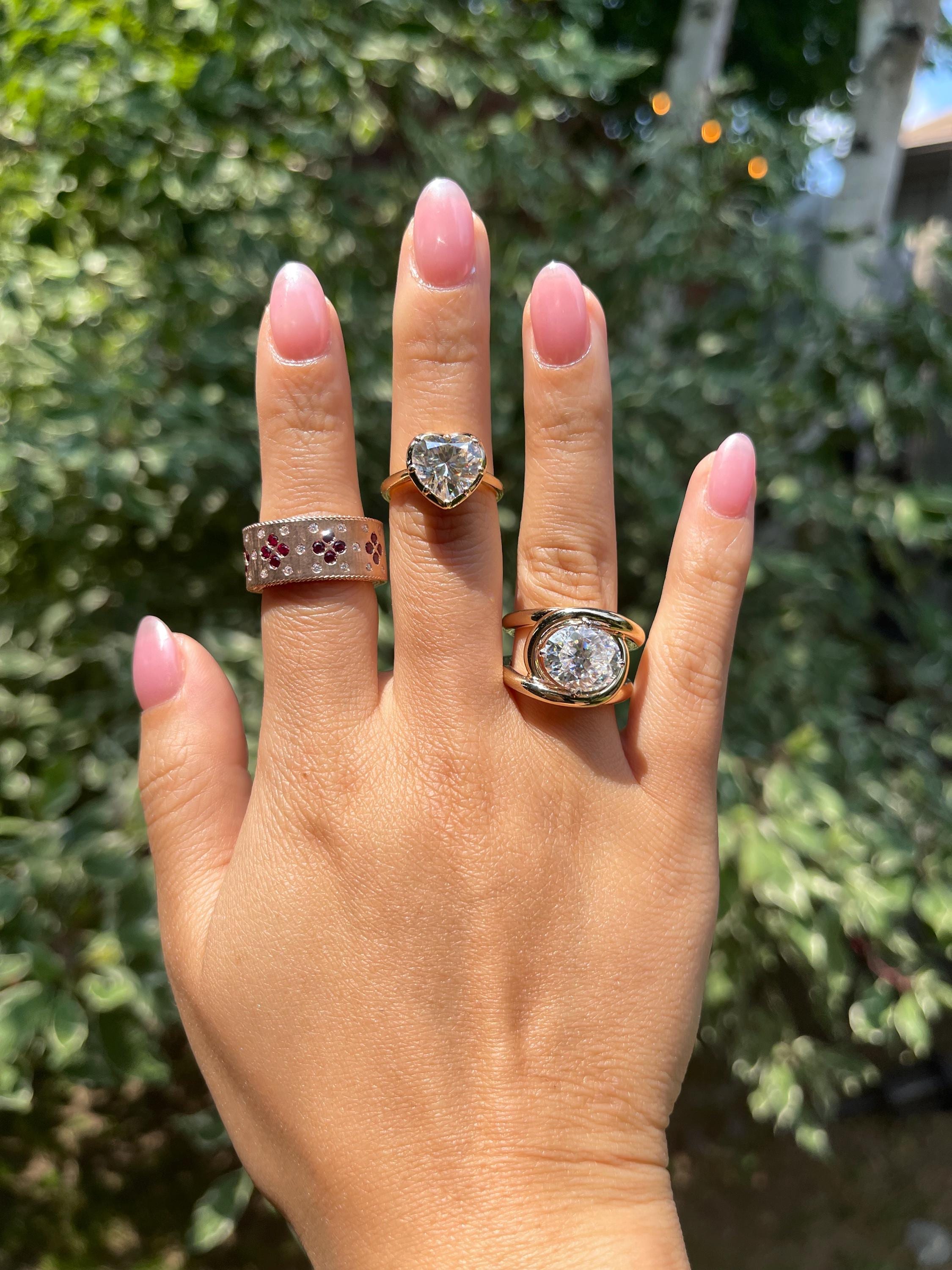 GLAD HAND BUTTON RING HEART LARGE 15号 GLAD HAND BUTTON RING HEART LARGE 15号 GLAD HAND BUTTON RING HEART