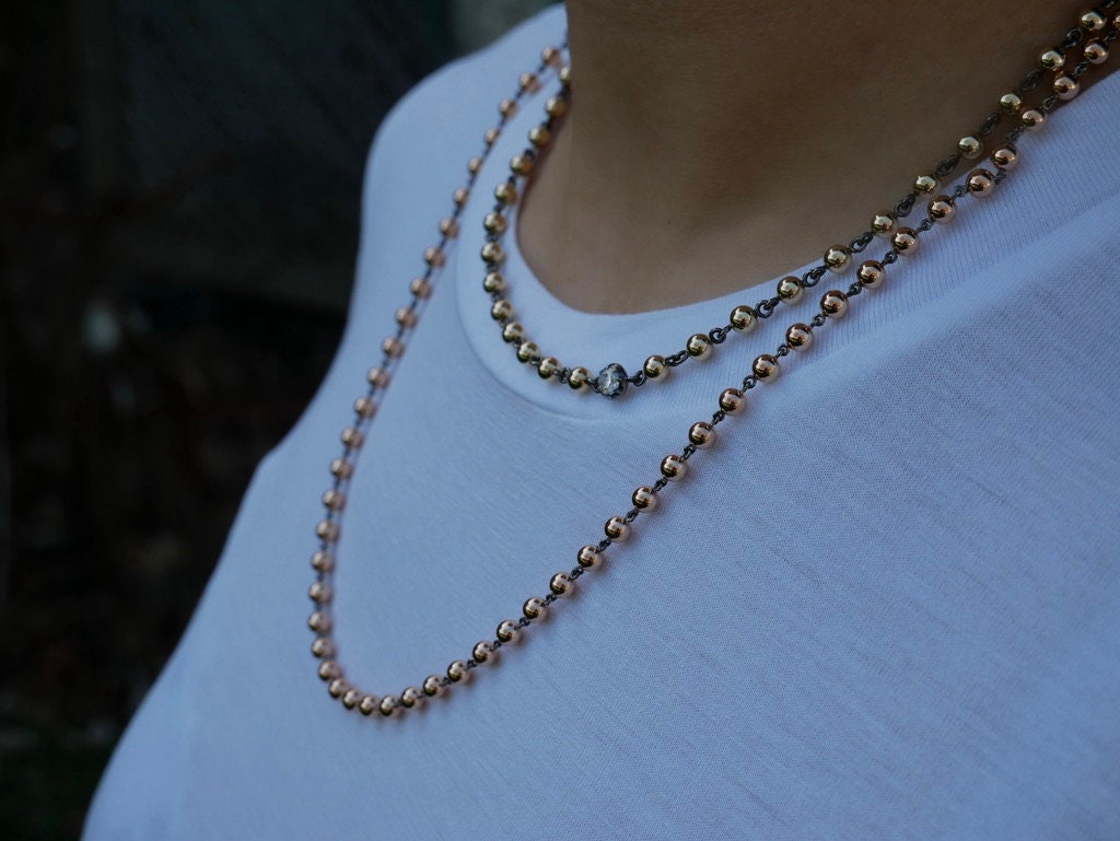 ネックレス・ペンダント Ball Chain with Beads Necklace #9709 il_1080xN.5992448391_2ky3.jpg