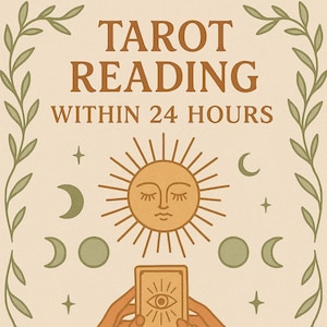 Lecture de tarot dans les 24 heures | 1, 3 ou 5 questions de lecture psychique | Amour, carrière, clarté du chemin de vie