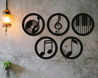 Metal Wall Decor, Music Time, Music Notes Wall Art, Music Decor, Living Room Decoration, Wall Hangings, Music Lover Gift