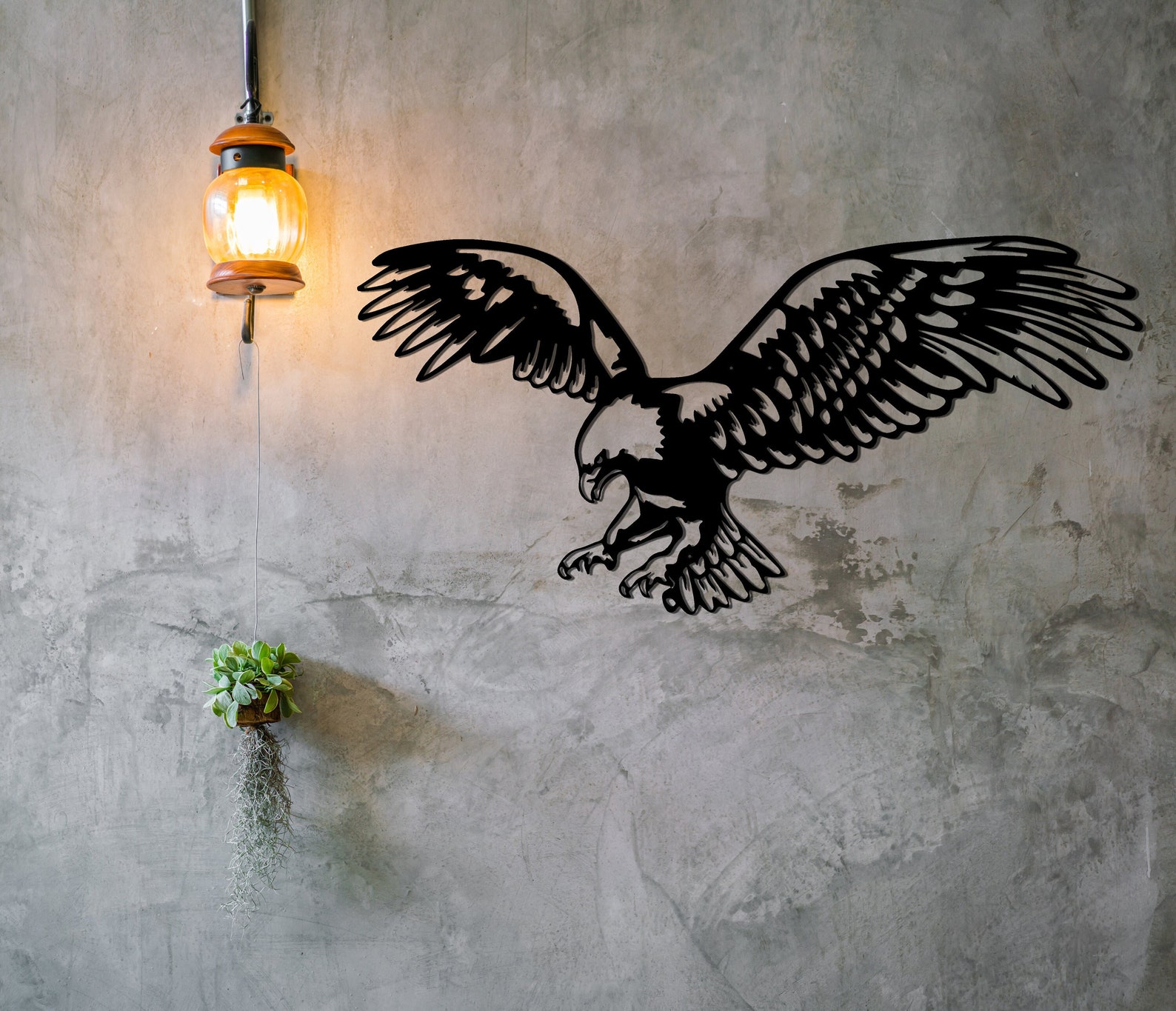 Large Eagle Metal Wall Art Eagle Wall Decor Metal Wall Etsy