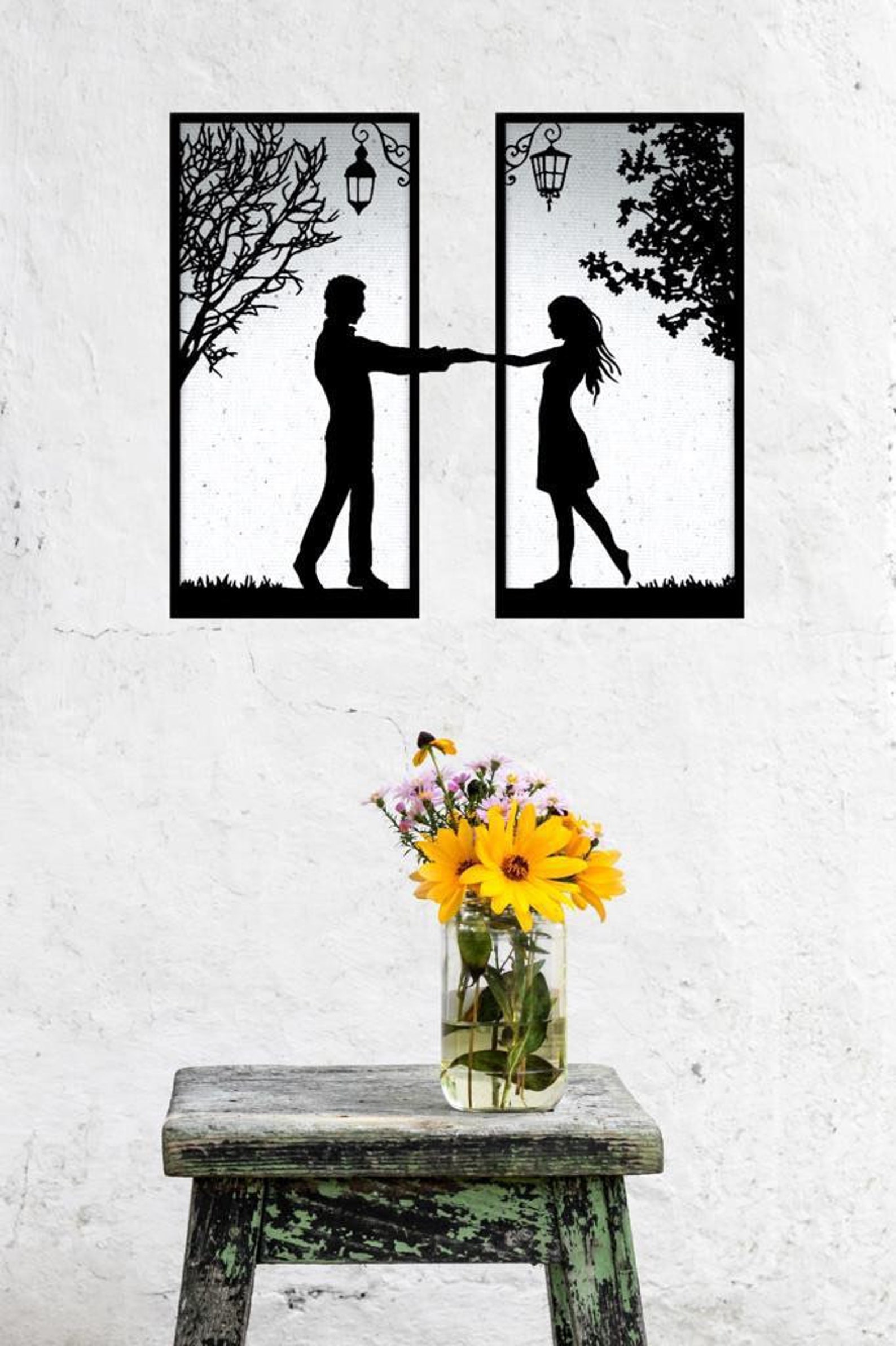 Love Metal Wall Art Metal Wall Decor Love Wall Decor Large Etsy