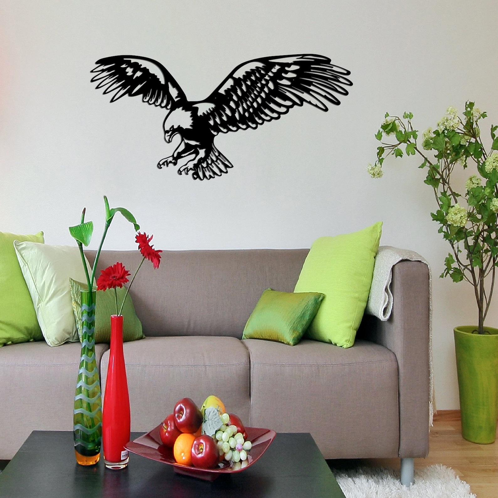 Large Eagle Metal Wall Art Eagle Wall Decor Metal Wall Etsy