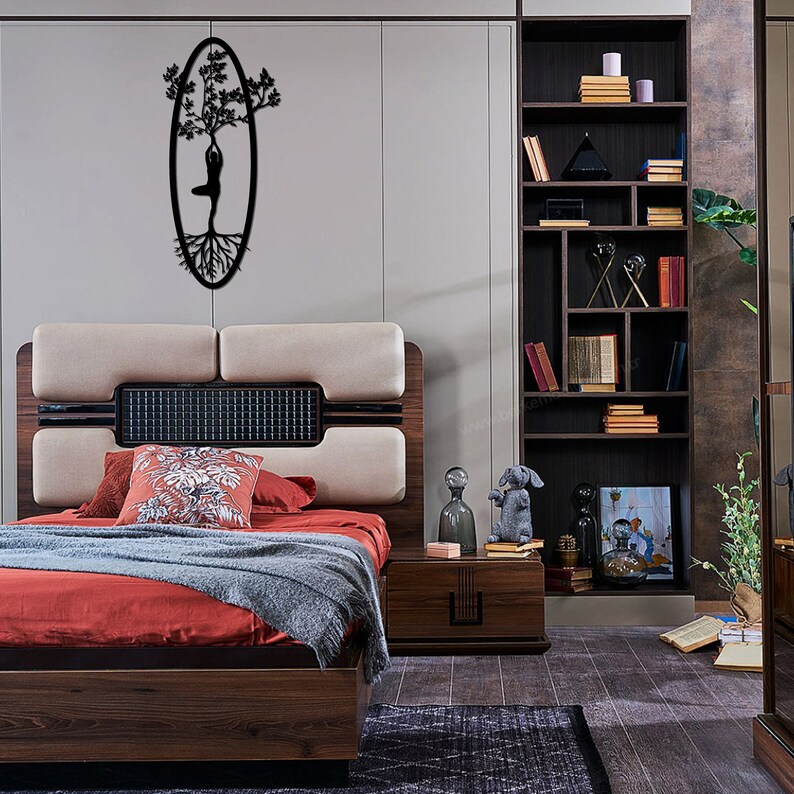 Flower of Life Metal Wall Art Metal Wall Decor Black Metal Etsy