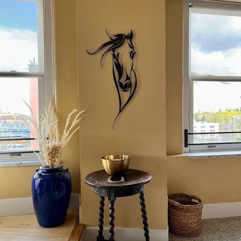 Horse Head Wall Art Metal Wall Decor Metal Wall Hangings Etsy