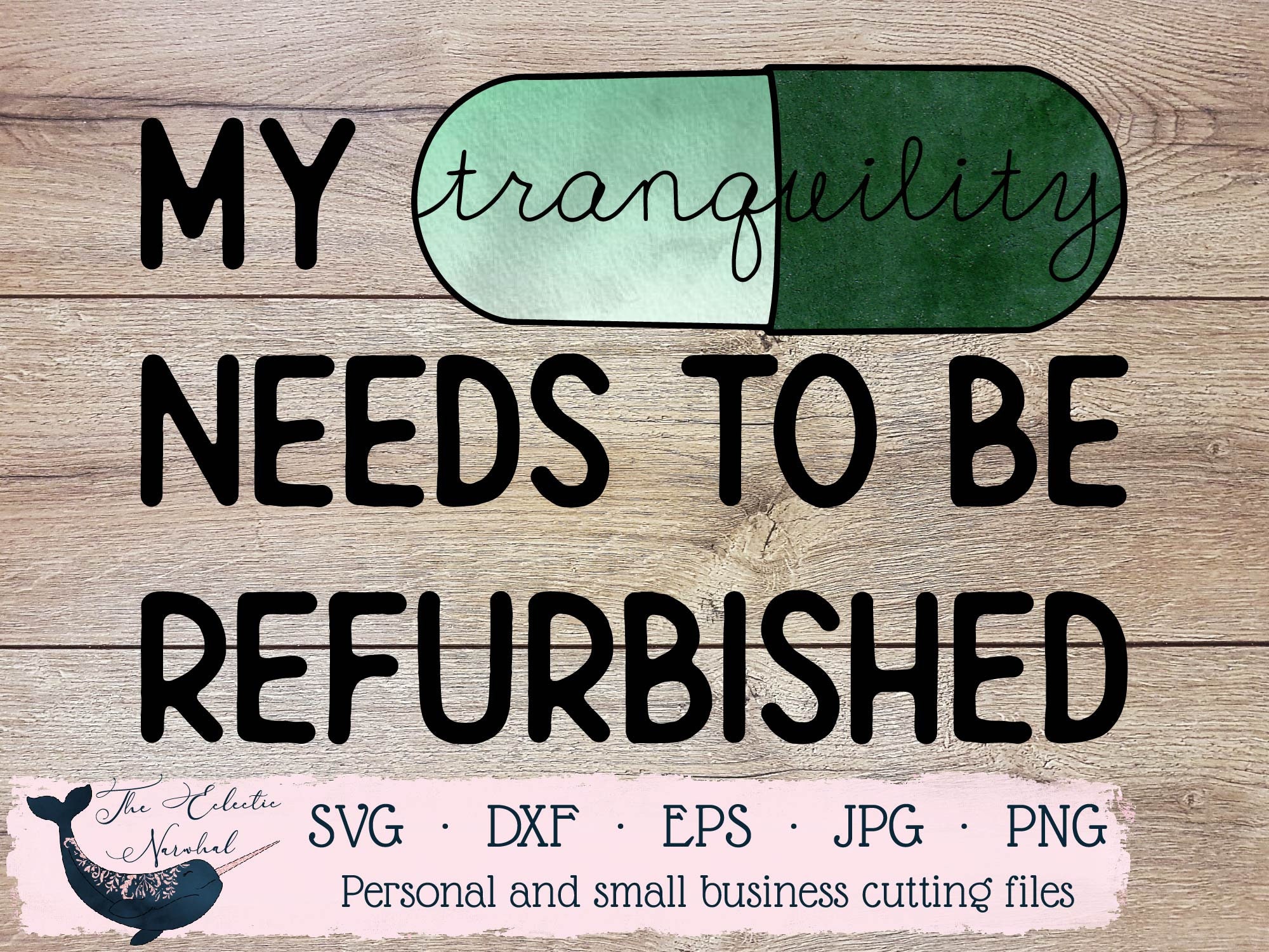 Tranquility Svg the Queen's Gambit Svg Pill Box Svg Etsy Canada