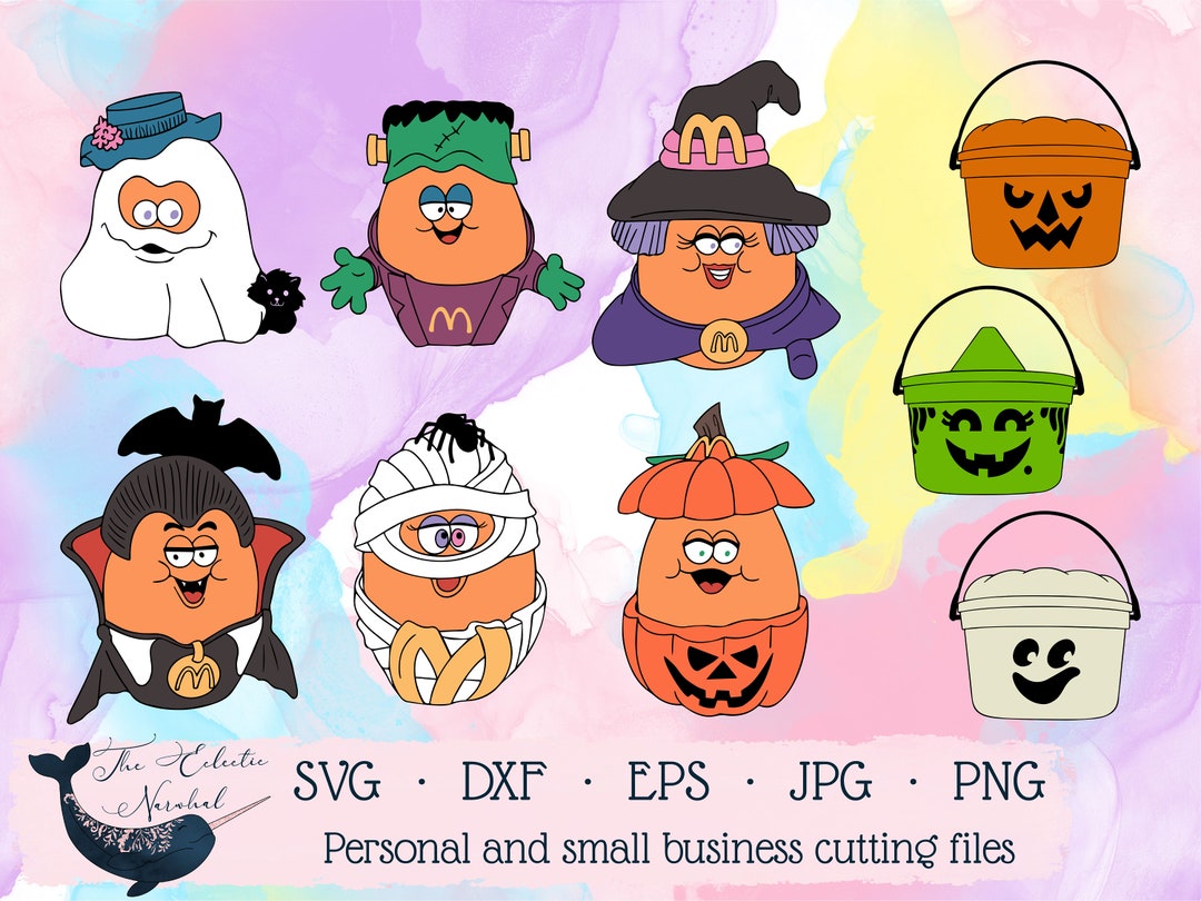 Halloween Nuggets Svg Mcd Trickortreat Buckets Svg 1990s Etsy