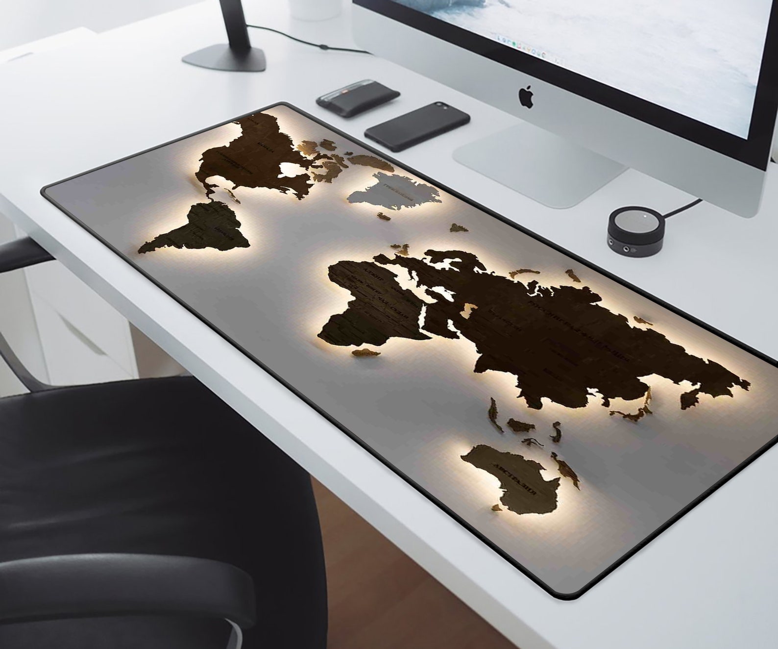 The World Map Mouse Pad The World Map Desk Mat Earth Mouse Etsy
