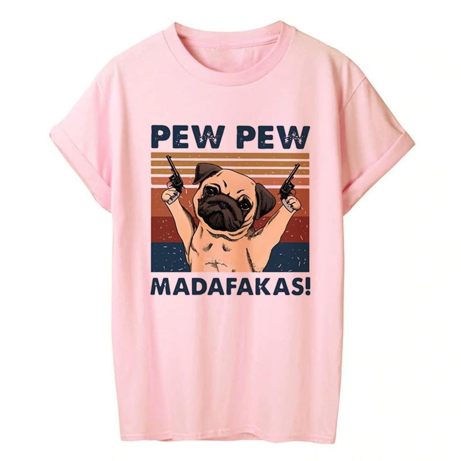 Pew Pew Madafakas Puggy T-shirt Funny Dog Meme Unisex Tee | Etsy