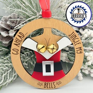 Jingle My Bells Ornament, Funny Ornaments, Naughty Ornaments, Christmas Humor, Funny Gifts, Gag Gift, Adult Ornaments, Secret Santa