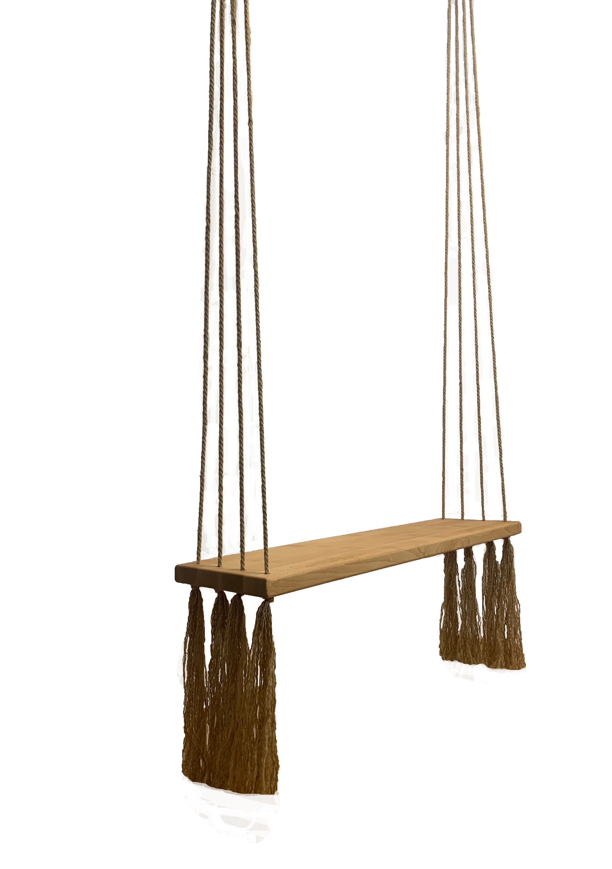 Amazing extra large rustic swing bench. Natural oak | Etsy