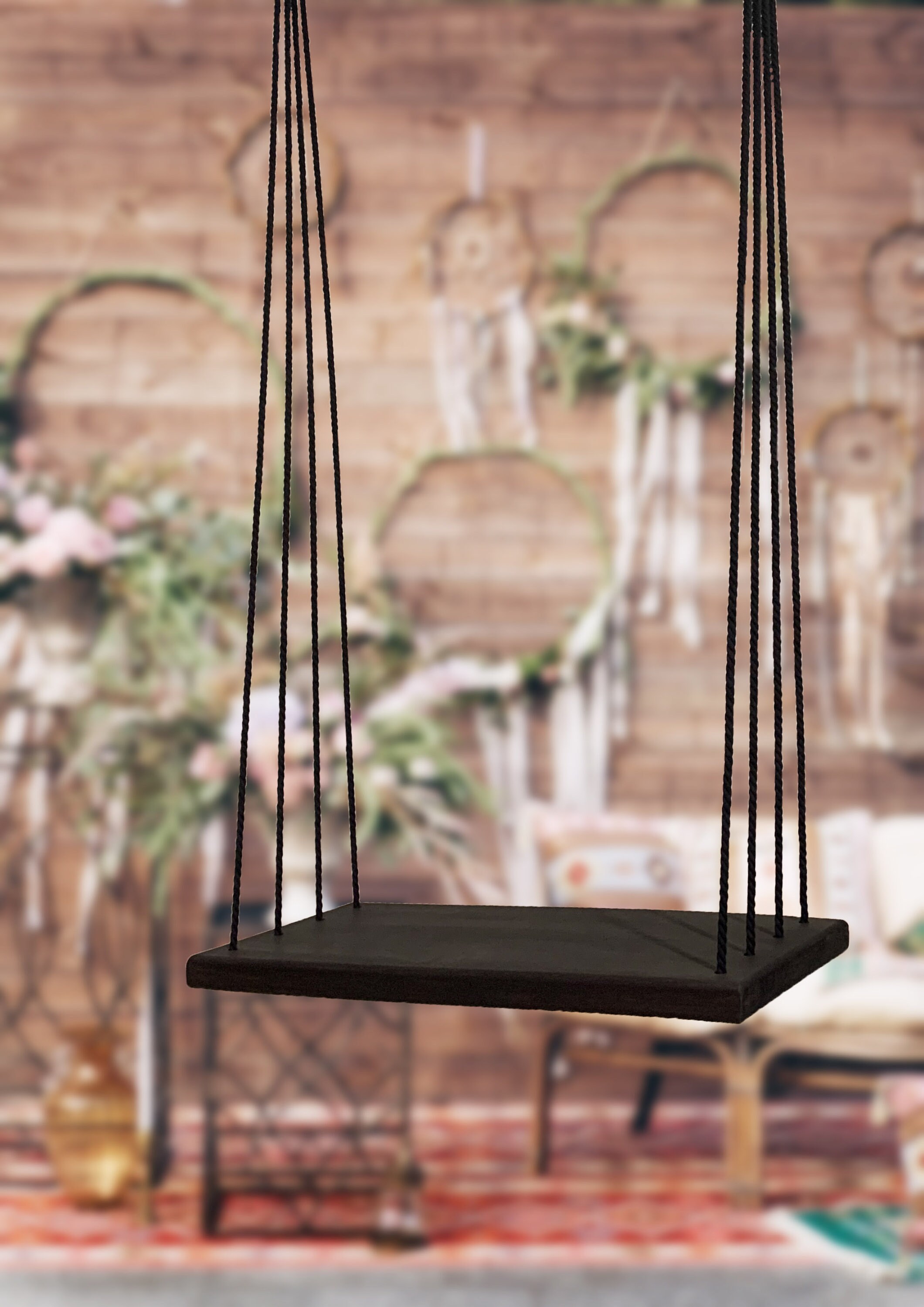 Extra Large Swing Bench. Natural Oak Personalized Seat. - Etsy