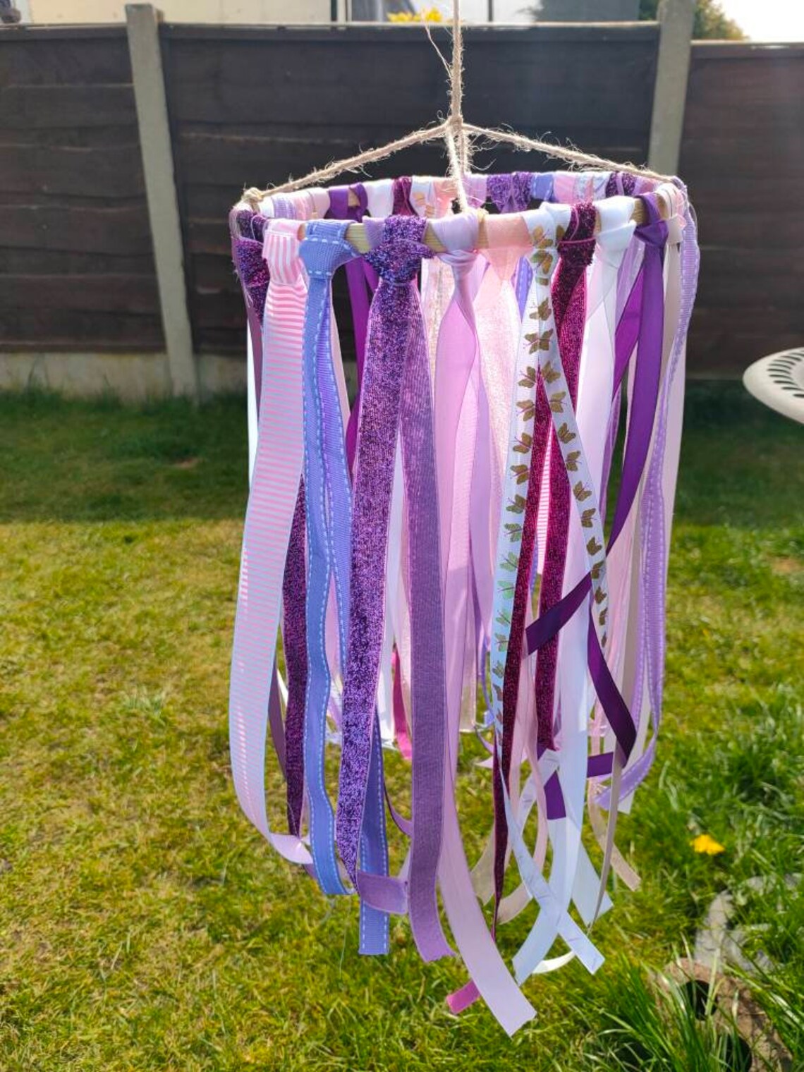 Ribbon mobile Nursery decoration Baby room decor Pretty Etsy