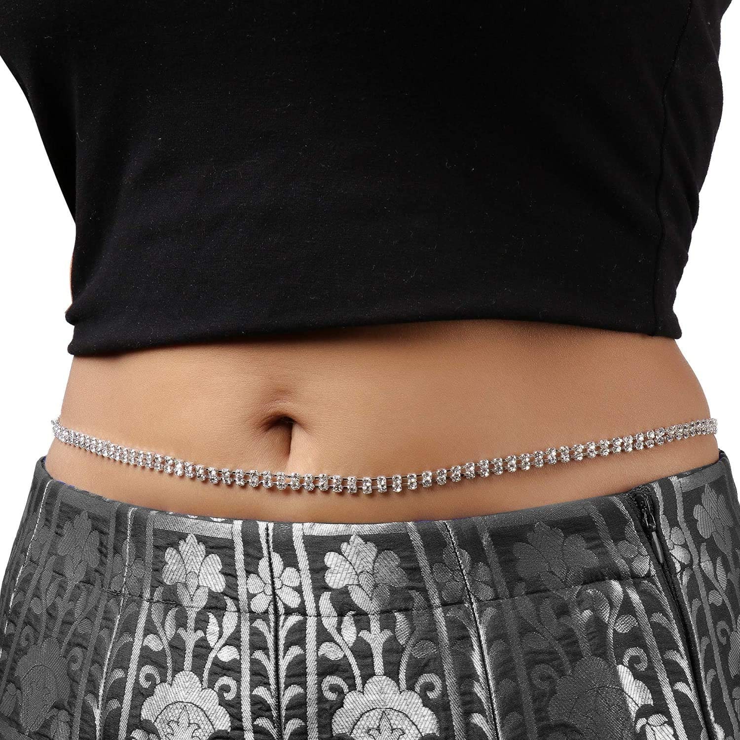  VAMA Silver Vaddanam Sontada Kamarpatta Saree Belt