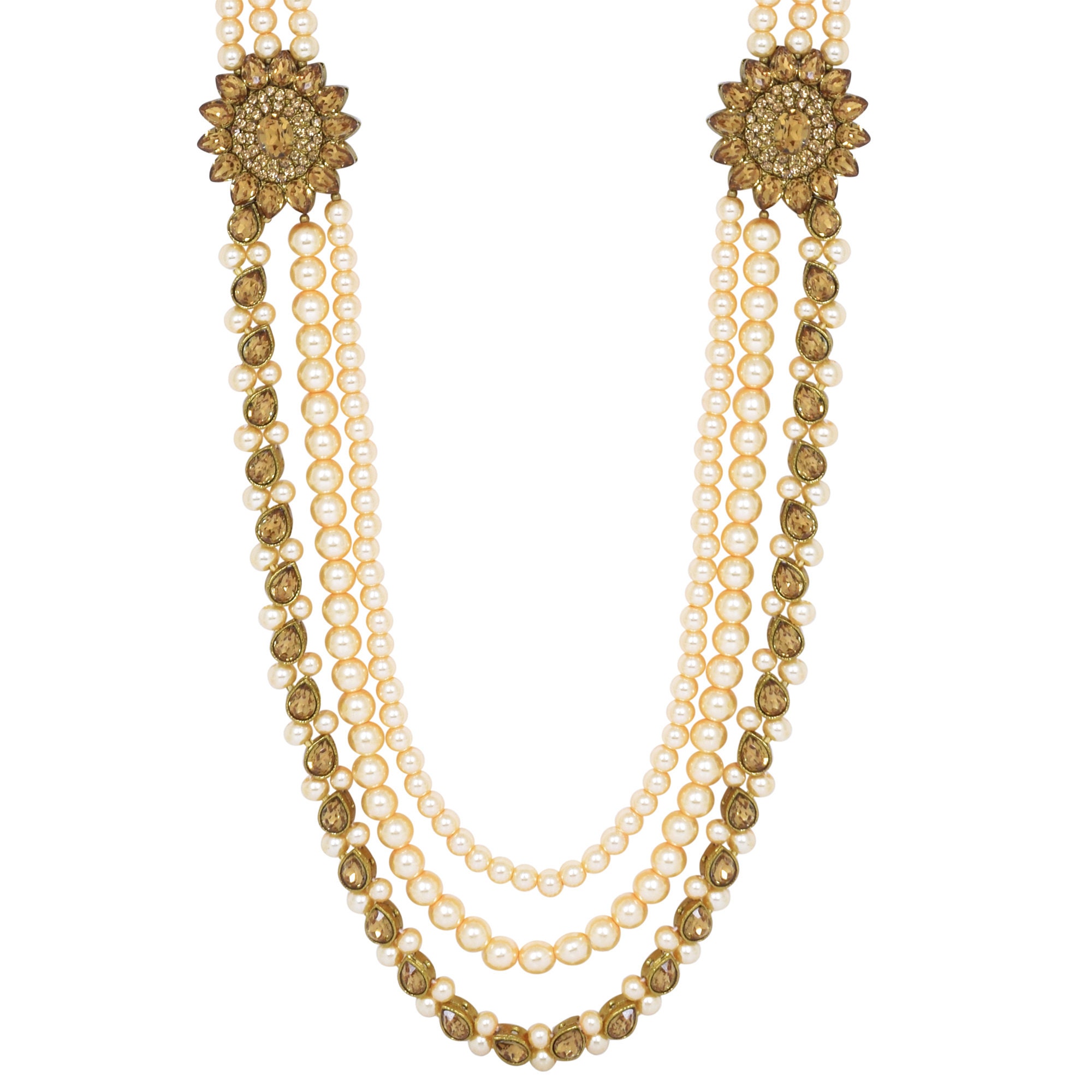 Bollywood Indian Long Pearl Jewelry Necklace Pearl Bead Etsy