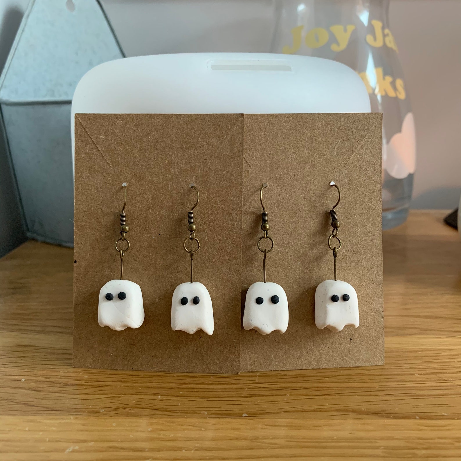 Ghost Earrings Polymer Clay Etsy