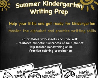 Sommer Kindergarten Schreibvorbereitung