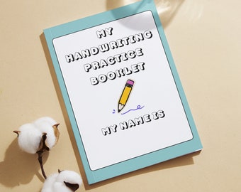 Druckbare Handschrift Übungsheft - Digitaler Download PDF