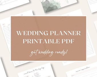 Hochzeitsplaner PDF Vorlage - Sofortiger Download